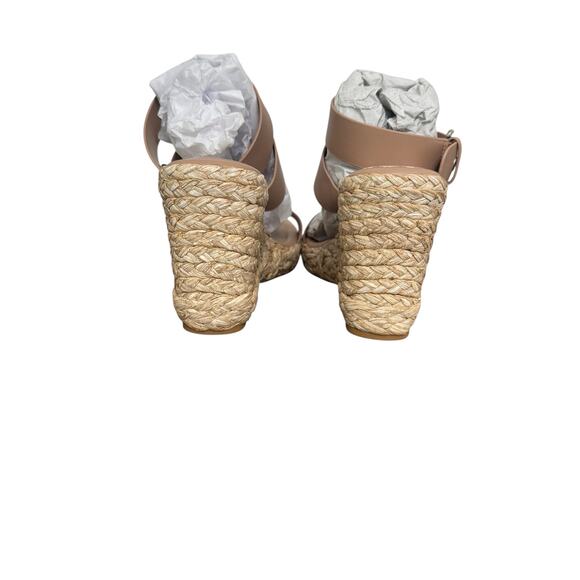 New! Dolce Vita Aldona Crisscross Ankle Strap Espadrille Wedge Sandals - Size 9 - Picture 9 of 11